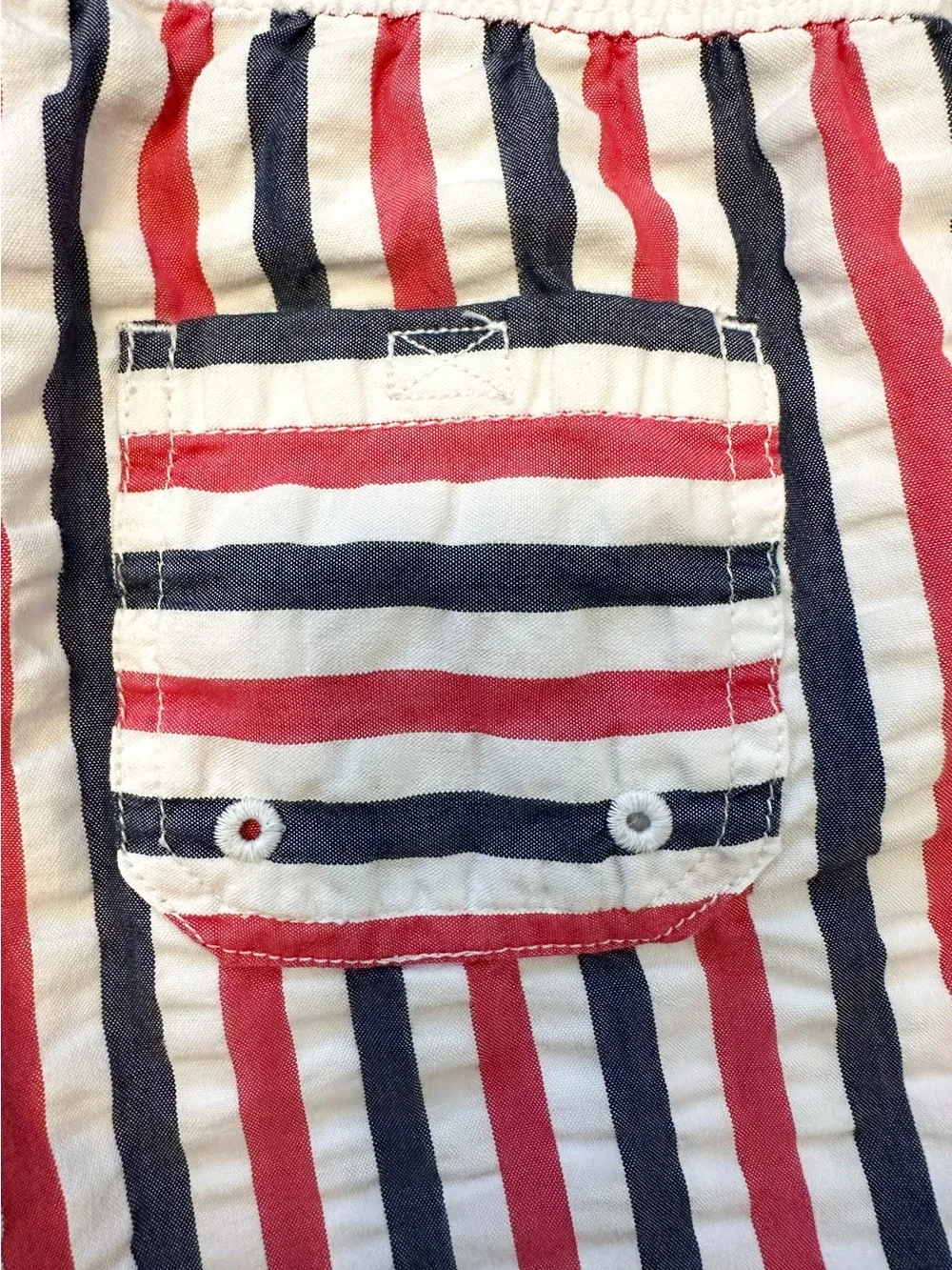 Janie and Jack | Patriotic Stripe Seersucker Swim Short (5) 🇺🇸